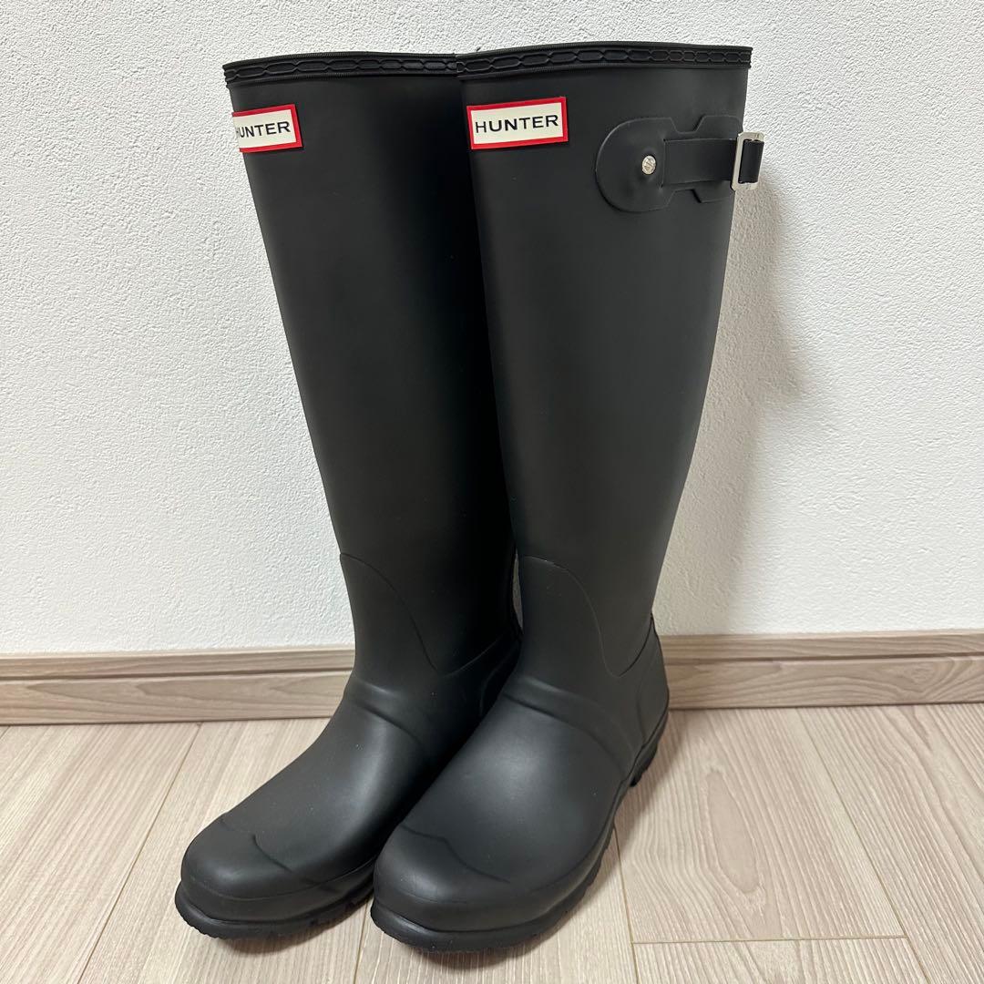 HUNTER　ブラック　UK6（24.5-25.0cm）