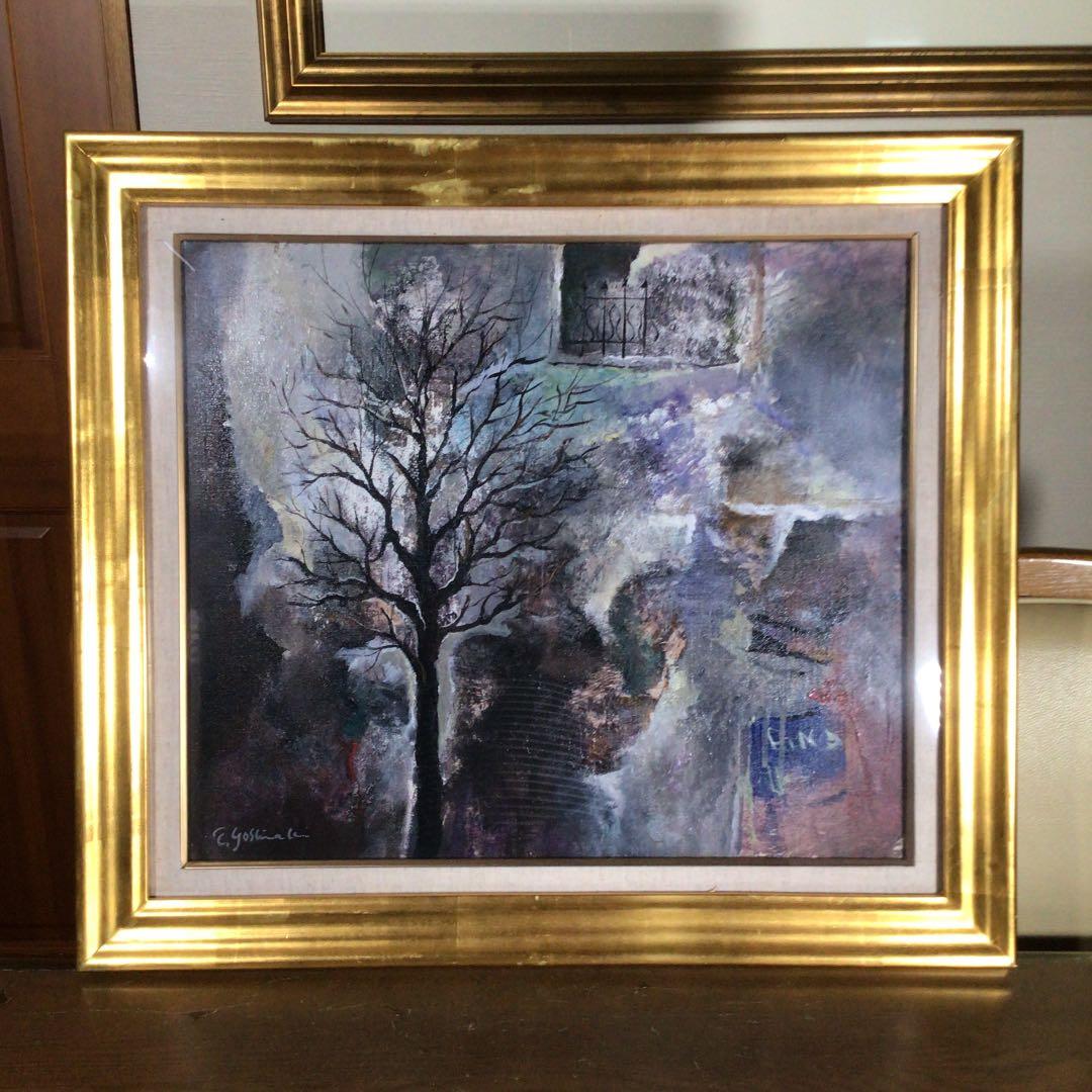 『ハピうー特価』　田中義昭　『冬木立　(冬樹)』　油絵　F10号　132万円