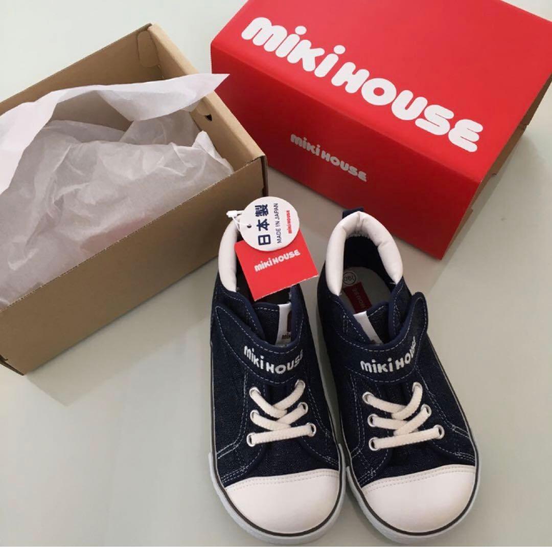 ミキハウス　スニーカー19cm新品箱付き
