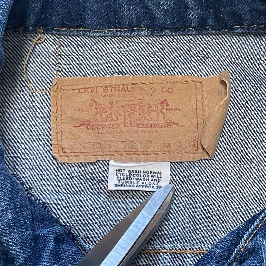 濃紺極美品 70sリーバイス 70505 USA製 布ケアタグ ビッグE直後38