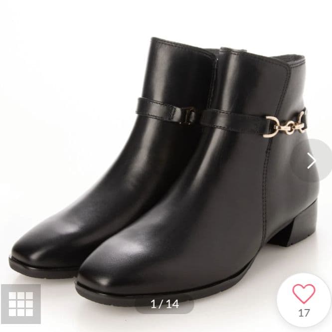 MODE KAORI 2wayチェーン付きショートブーツ ブラック 24.5cm