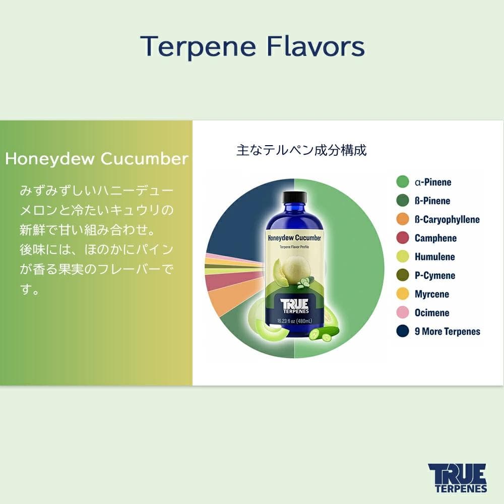 TRUE テルペン CBD CBN CBG 10ml ハニーデュキューカンバー