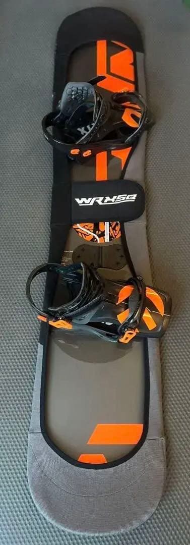 soumi WRXボード　FLUX ビンディング オレンジ/ブラックセット