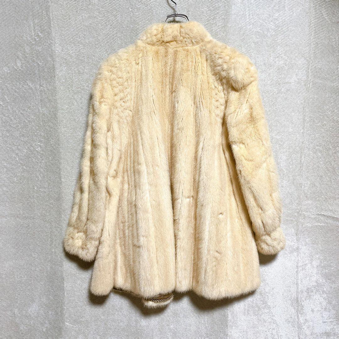 マリオ バレンチノ ファーコート XL ベージュ シルク 高級感 セレブ