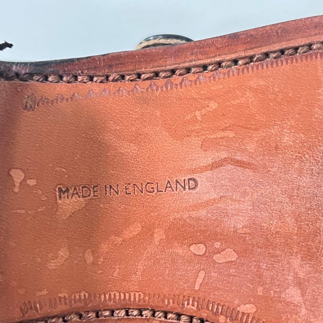 美品 英国製 ラルフローレン モンクストラップ レザー シューズ 7 1/2