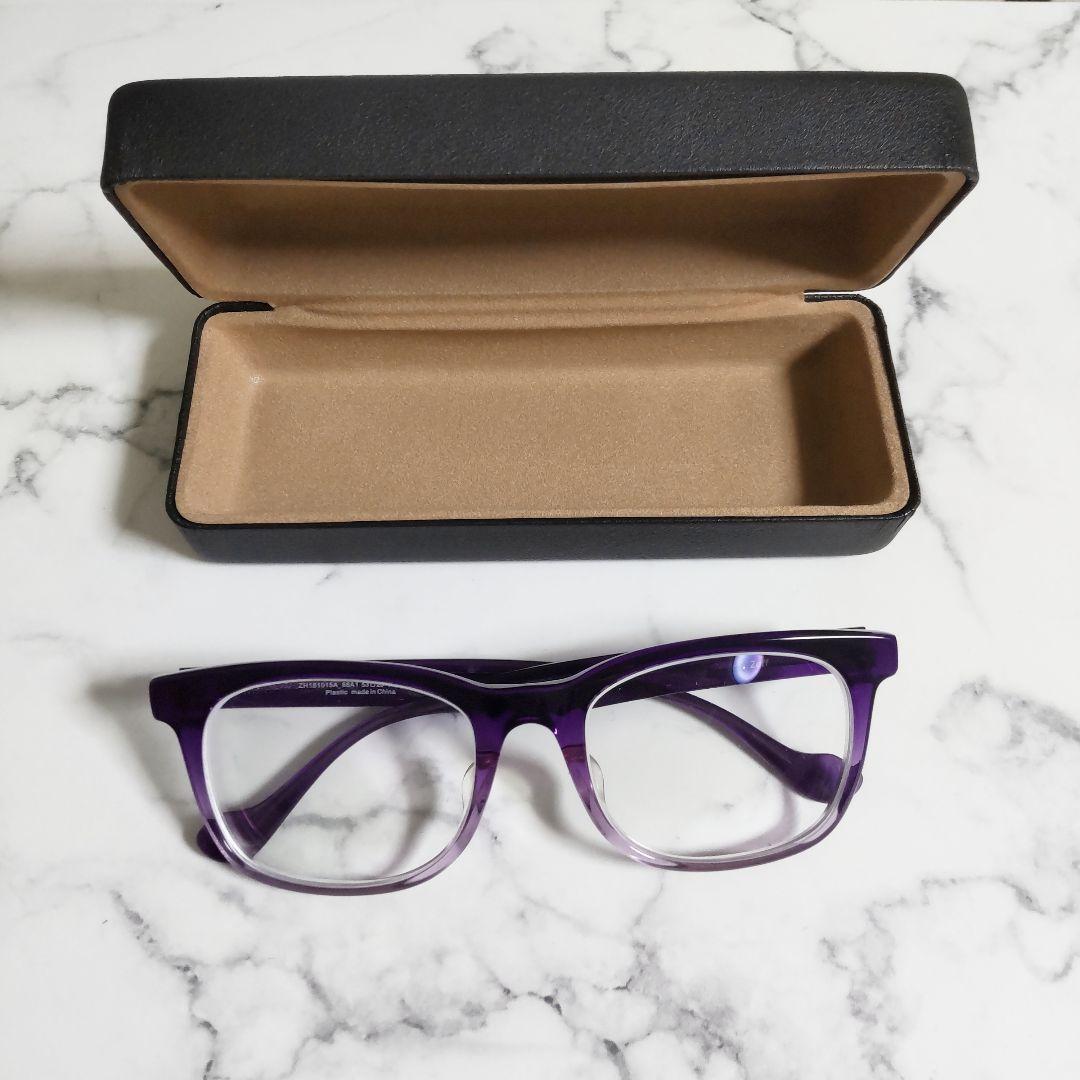 Zoff ゾフ★メガネ★中古★パープル