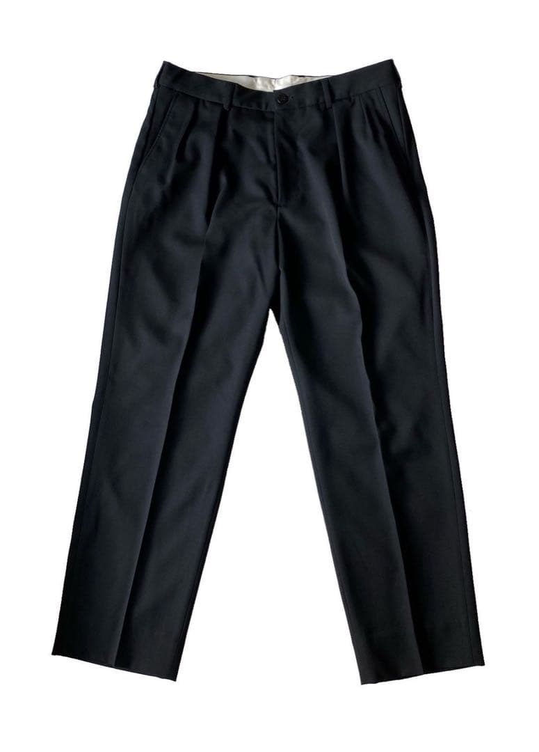 ろ*く様 【新品】anytee classics オフィサー パンツ ウールギャ