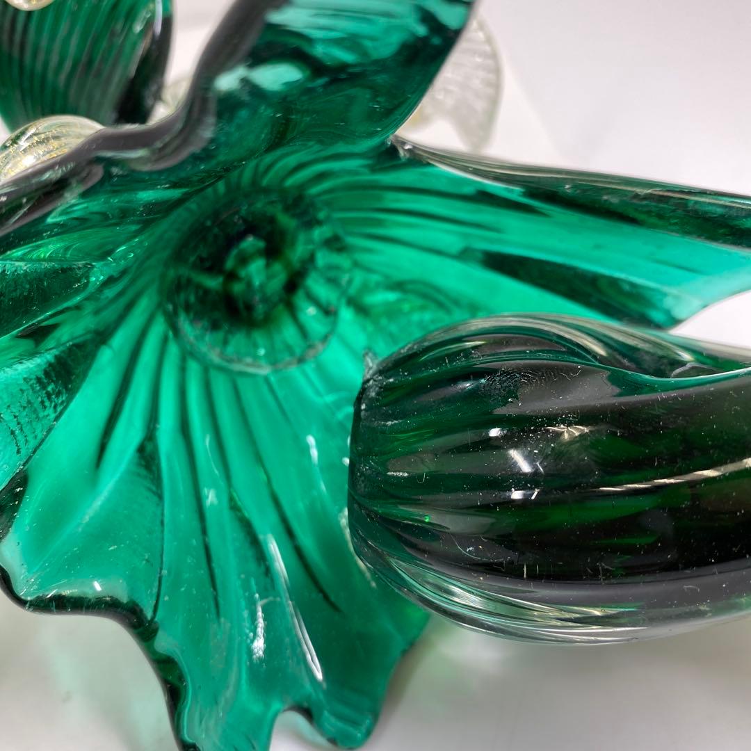 ムラーノガラス　一対　高さ30㎝　タカサ　東な7-0312①