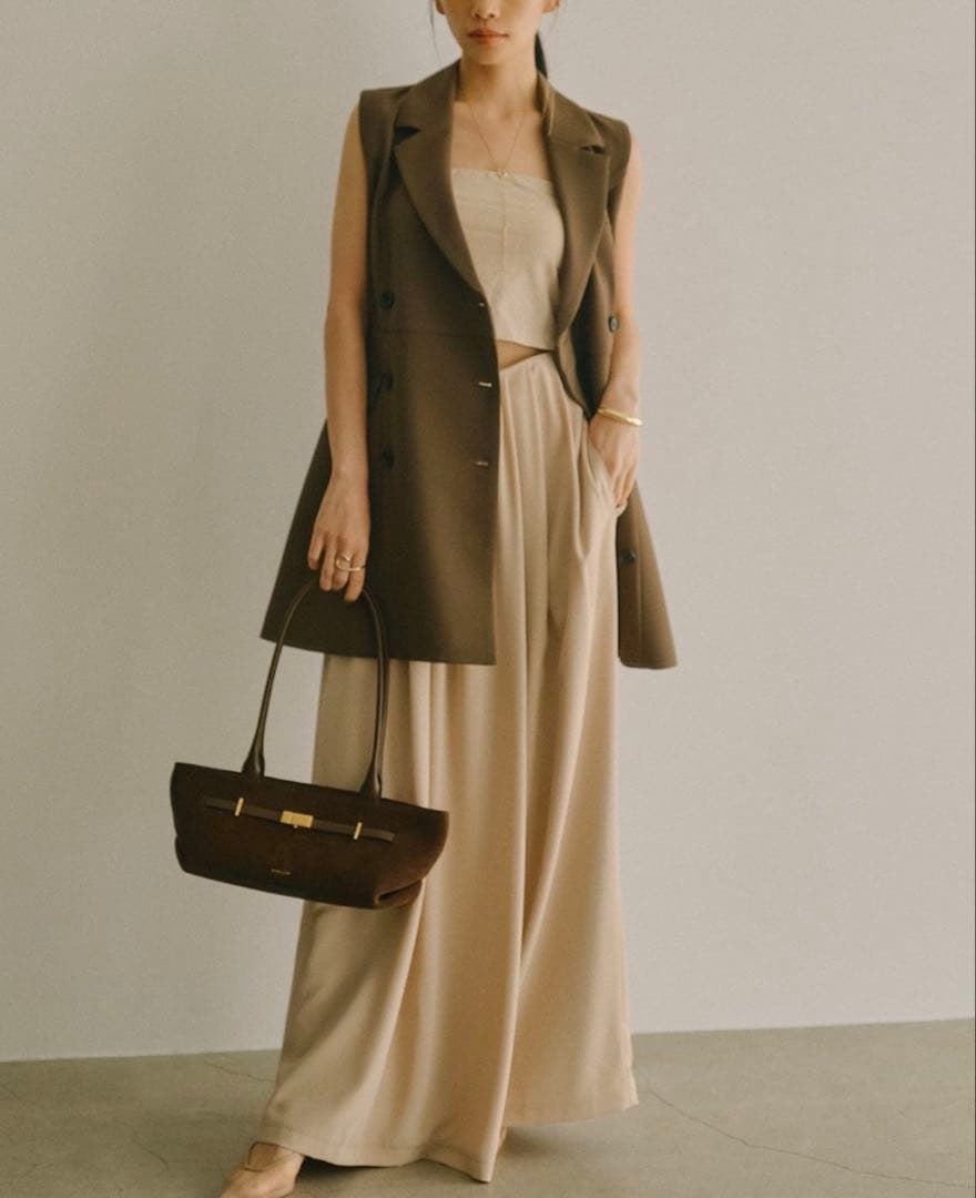 【値下げ】anuans テーラード ジレ ワンピース