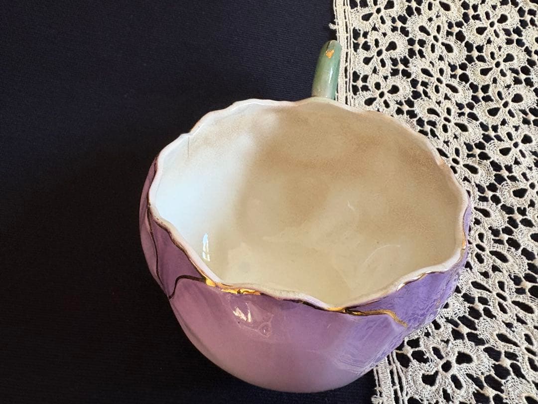 リュネヴィル窯 チューリップ ショコラカップ フランス アンティーク