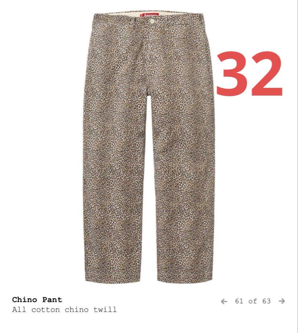 Supreme Chino Pant Leopard 32 25fw チノパン