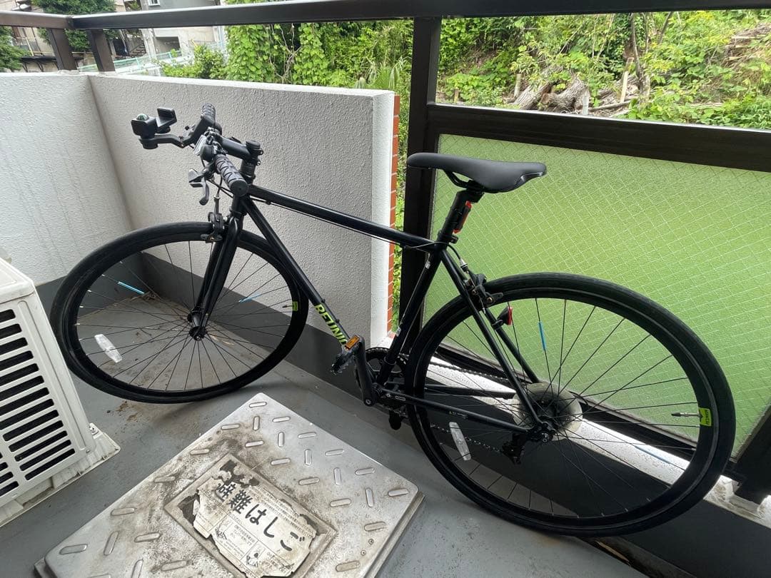 引き取り/着払 新百合ヶ丘駅周辺 REUNION クロスバイク 黒