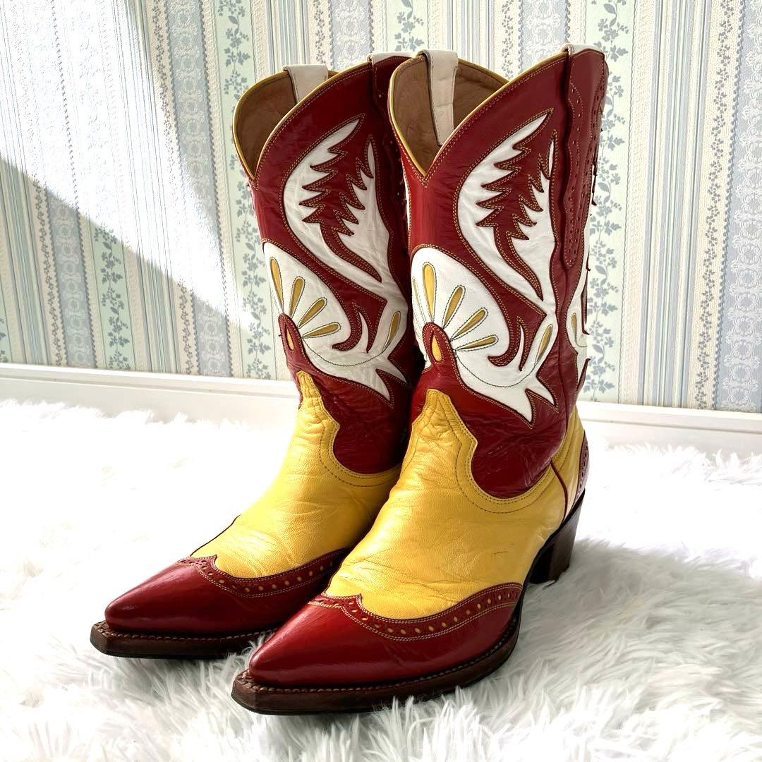美品✨　DON QUIJOTE　ドンキホーテ　ウエスタンブーツ　メキシカンカラー