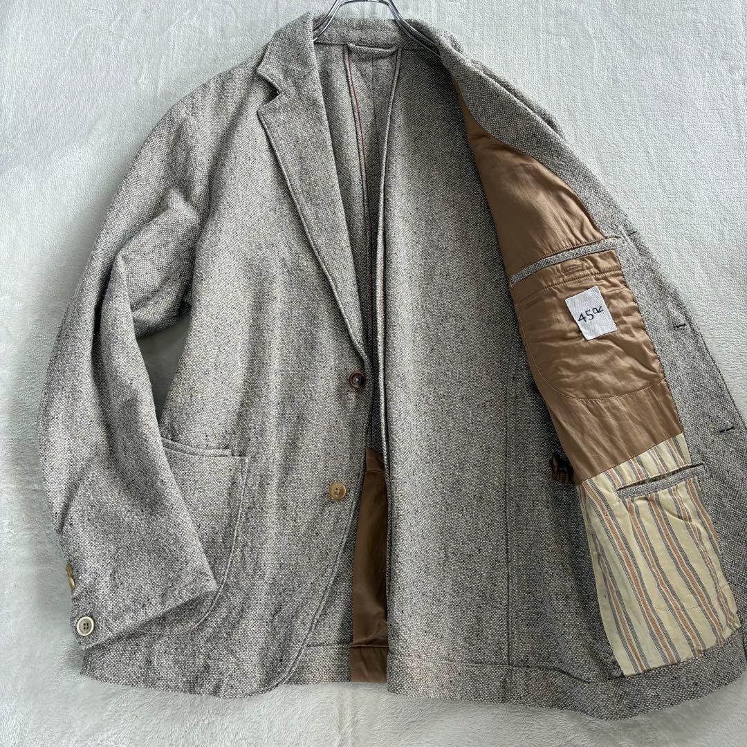 45rpm ツイード テーラードジャケット サイズ5 2XL コットン 2way