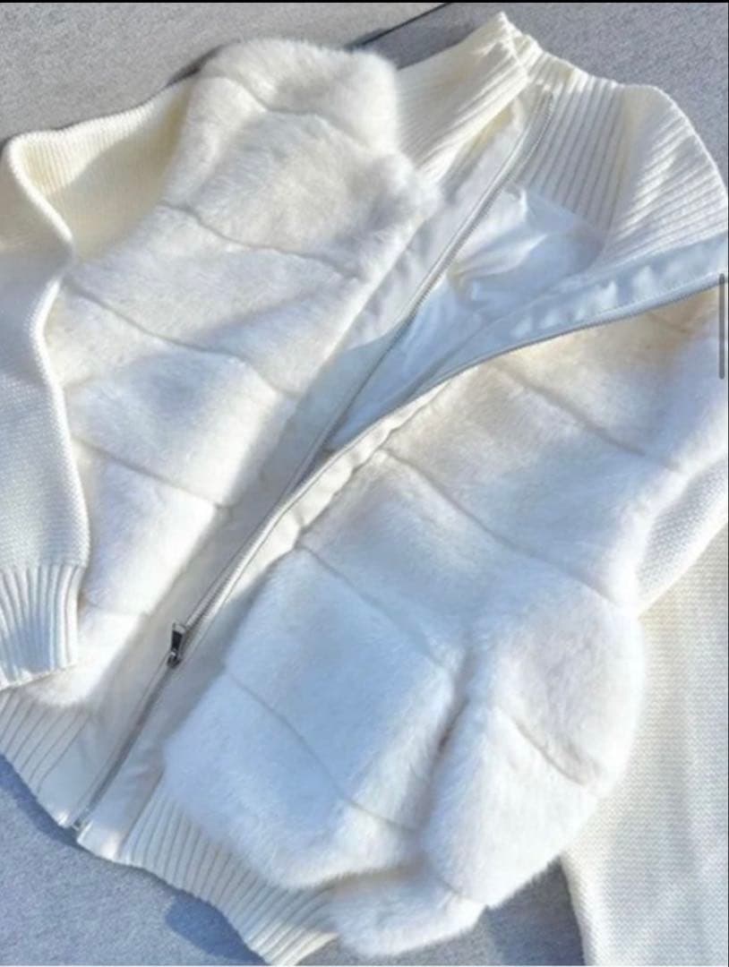 2way ニットスリーブエコファーダウンジャンパー