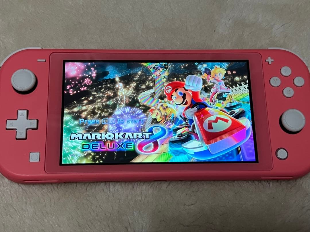 【動作確認済】Nintendo Switch Lite コーラルピンク　ソフト付