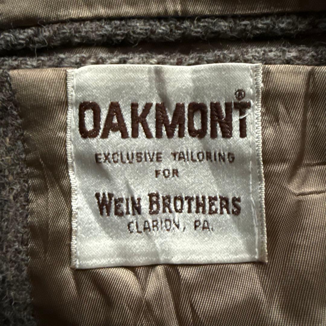 80s USA製 ハリスツイード テーラードジャケット ブラウン ヴィンテージ