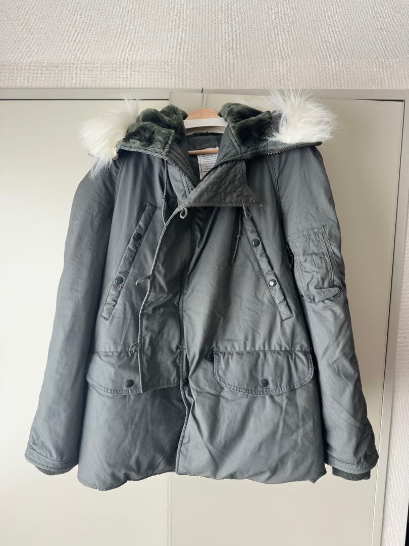 【週末セール】米軍実物 00s N3-B フライトジャケット Mサイズ 美品