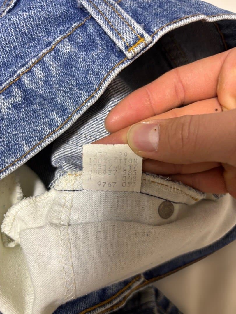 80s Levi's リーバイス　517 オレンジタブ　ボタン裏刻印585