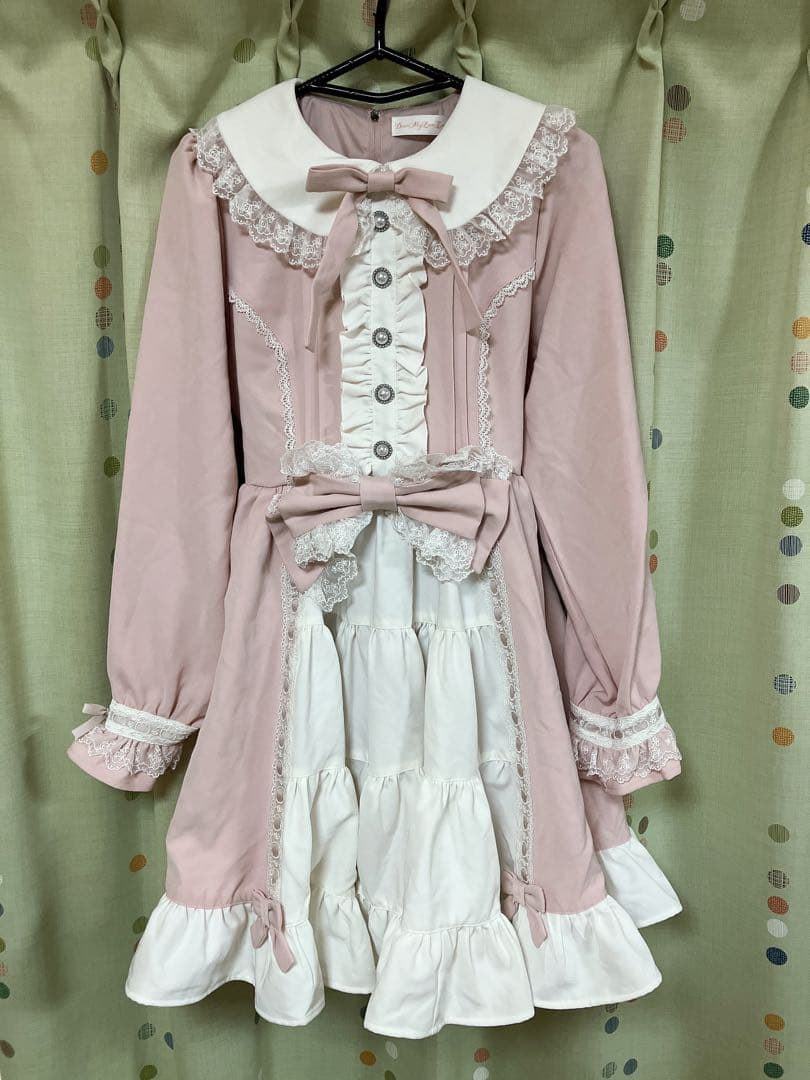 【ほぼ未使用】姫系 DearMyLoveEmily ティアードOP L