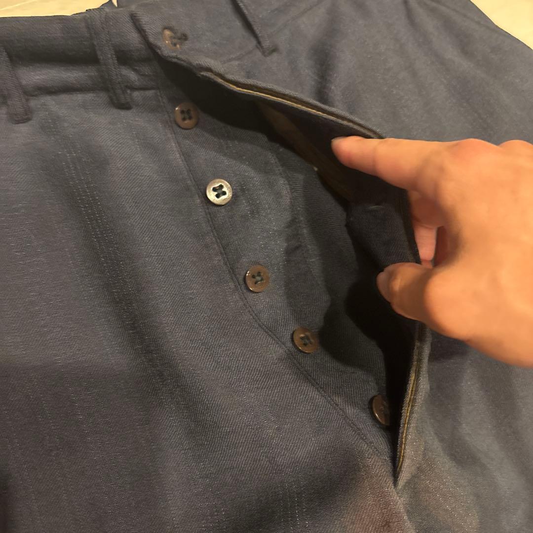 40s スラックス　ウールスラックス　ワイドストレート　usa製　vintage