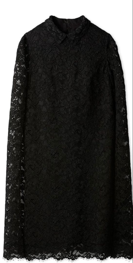 CELFORD ケープドレス　ワンピース　ブラック