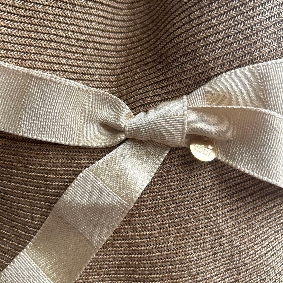 【美品】Athena New York 麦わら帽子 アシーナニューヨークレース❁