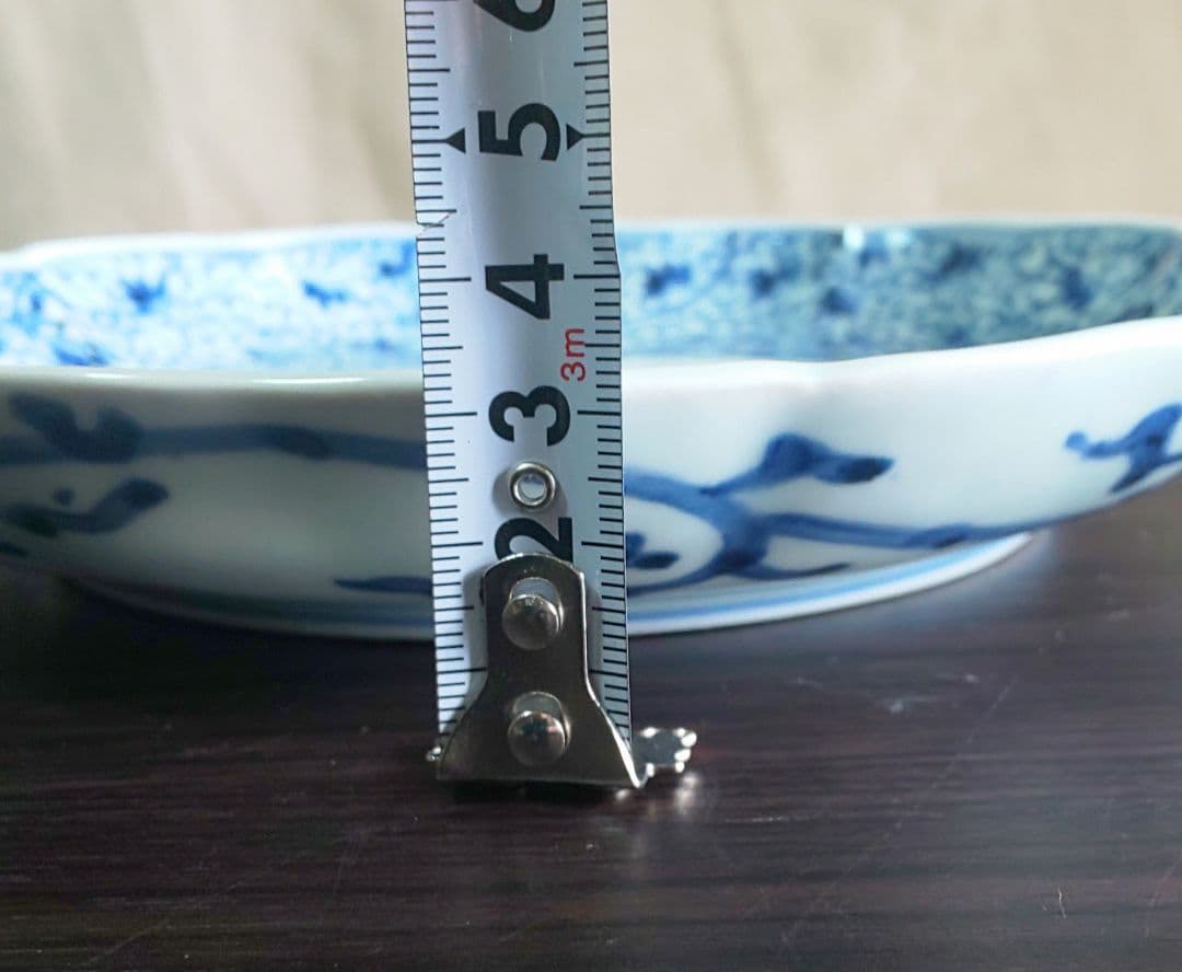 古伊万里 染付花微塵蛸唐草 松竹梅 大明成化年製