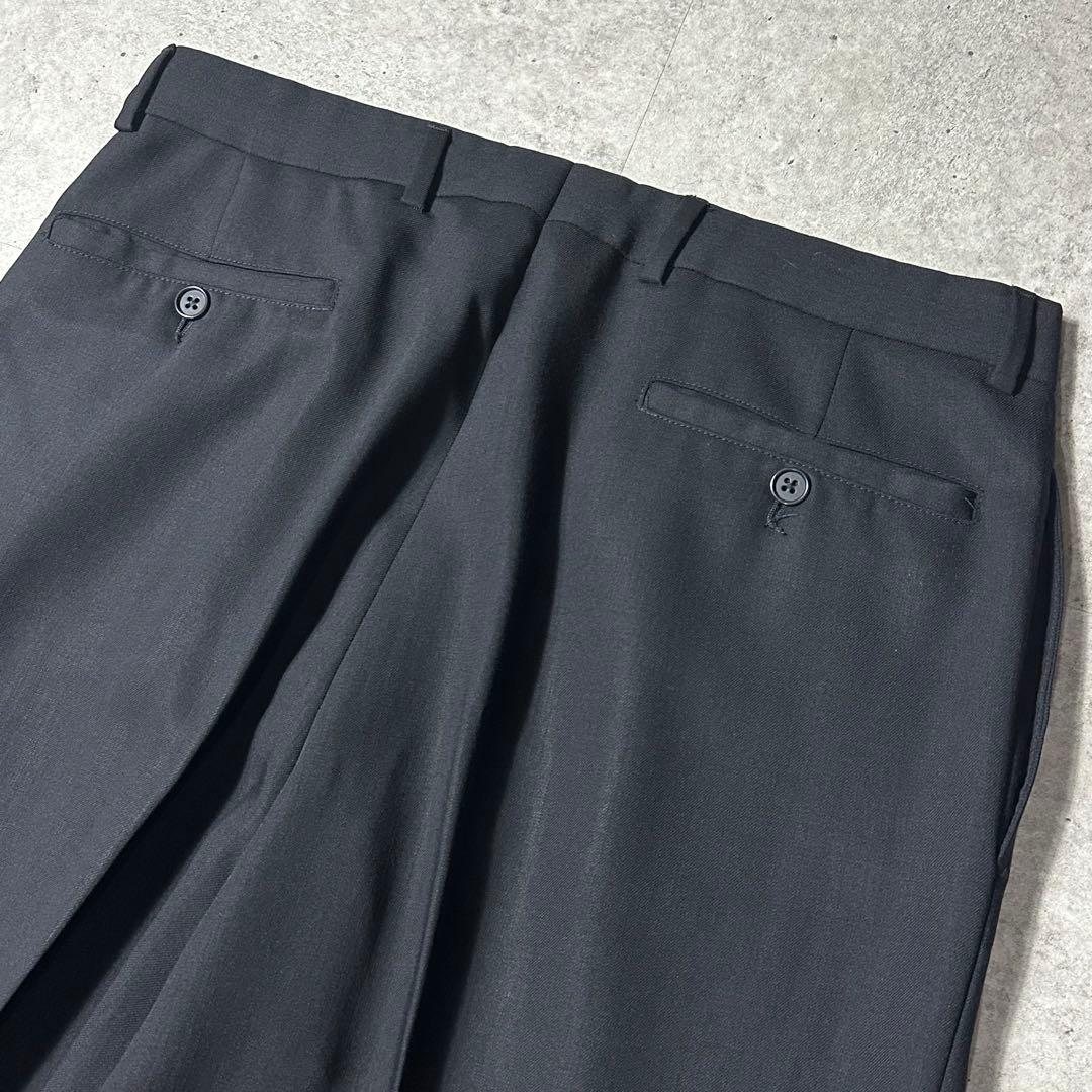 美品 90s EMPORIO ARMANI ウール セットアップ 黒 50