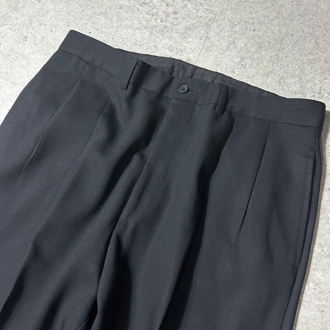 美品 90s EMPORIO ARMANI ウール セットアップ 黒 50