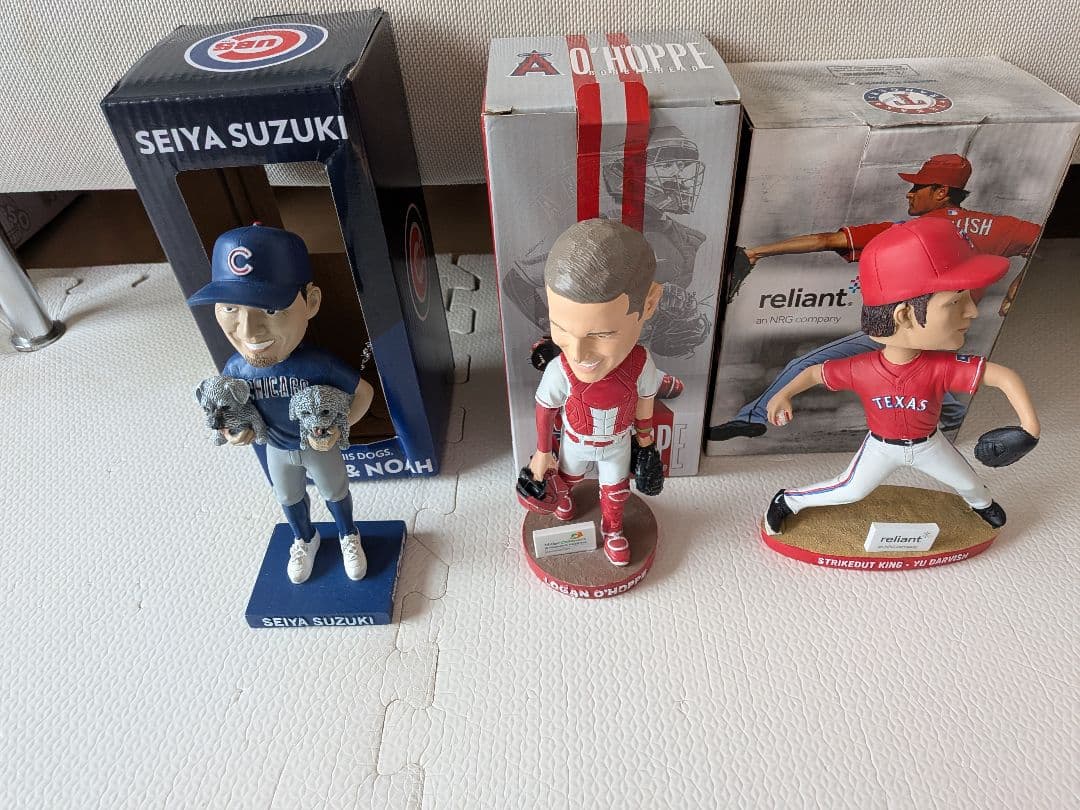 ダルビッシュ　2014 奪三振王達成記念　ボブルヘッド　鈴木誠也　オホッピー