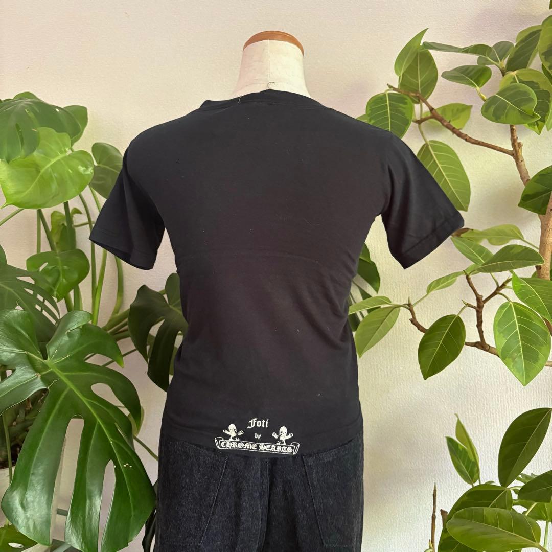 クロムハーツ　スカルブラックちびTシャツ