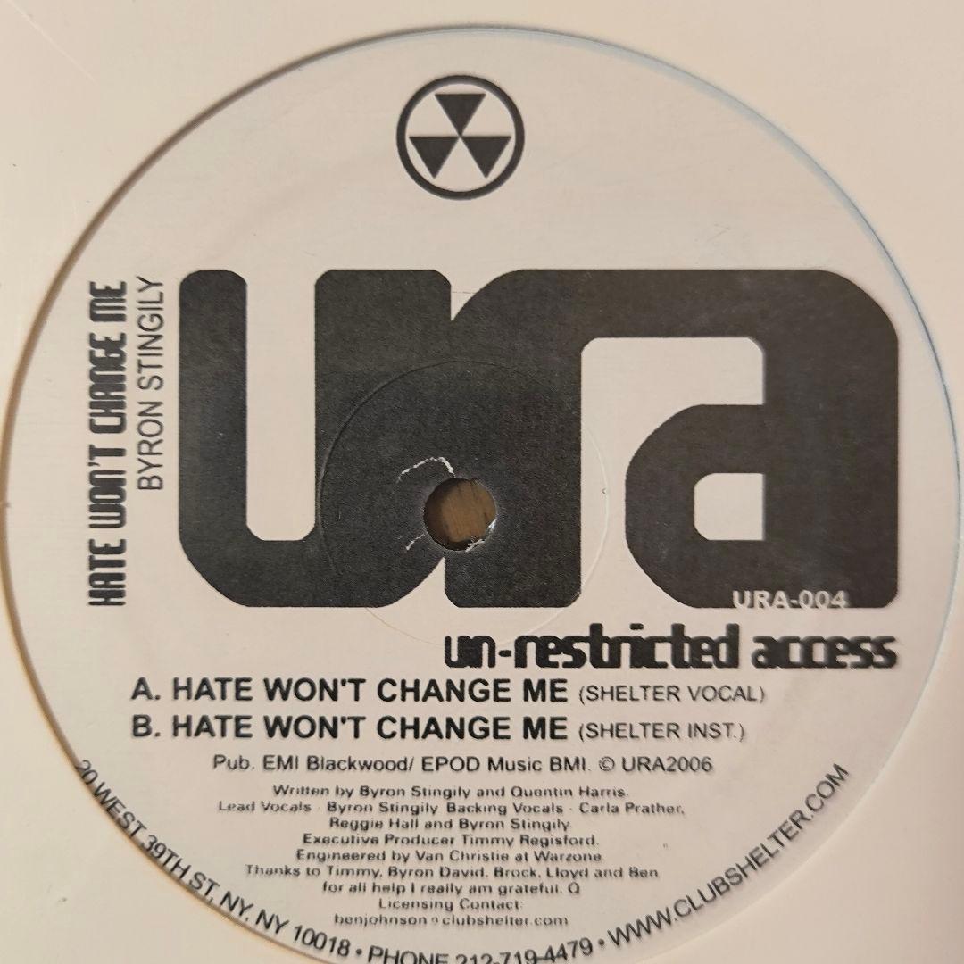 ● Byron Stingily – Hate Won't Change Me