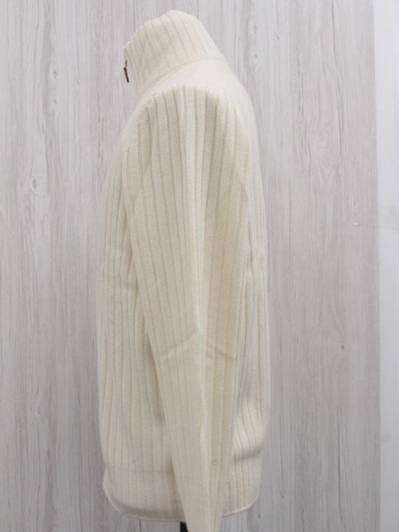 ▲専用 ブルネロクチネリ カシミヤ 100％ ジップアップセーター ホワイト系