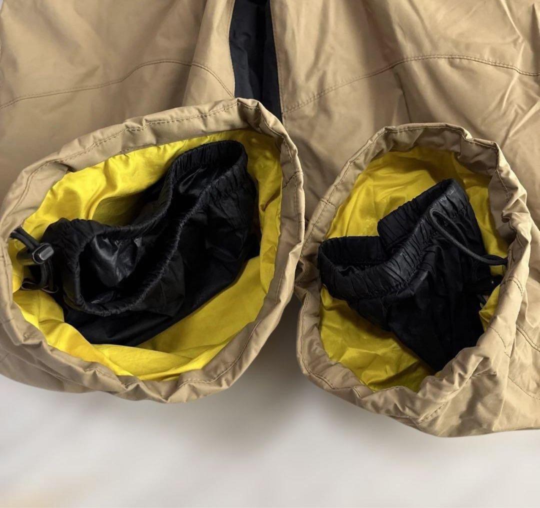 ノースフェイス スノーウェア ベージュ×ブラック 110