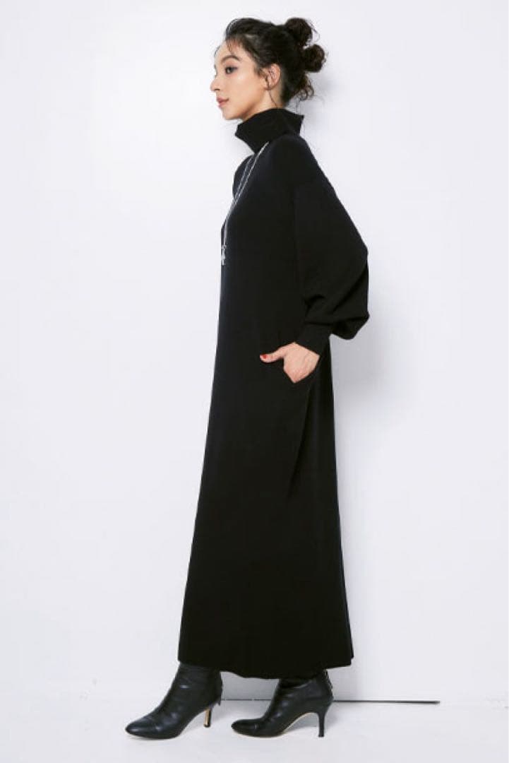 オアーノ　ニットワンピース（ブラック）