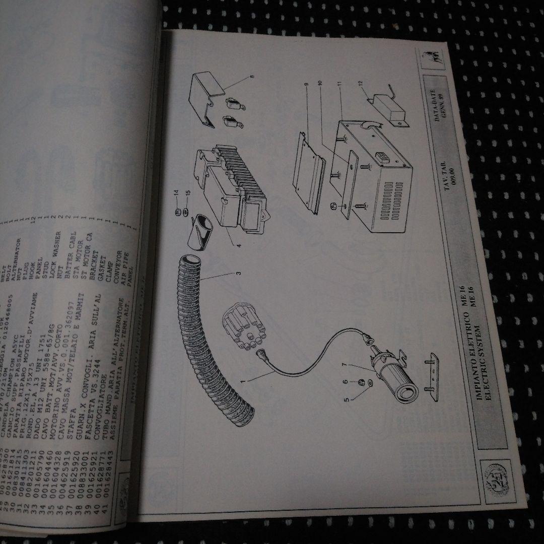 1989ランボルギーニカウンタックのパーツリスト！