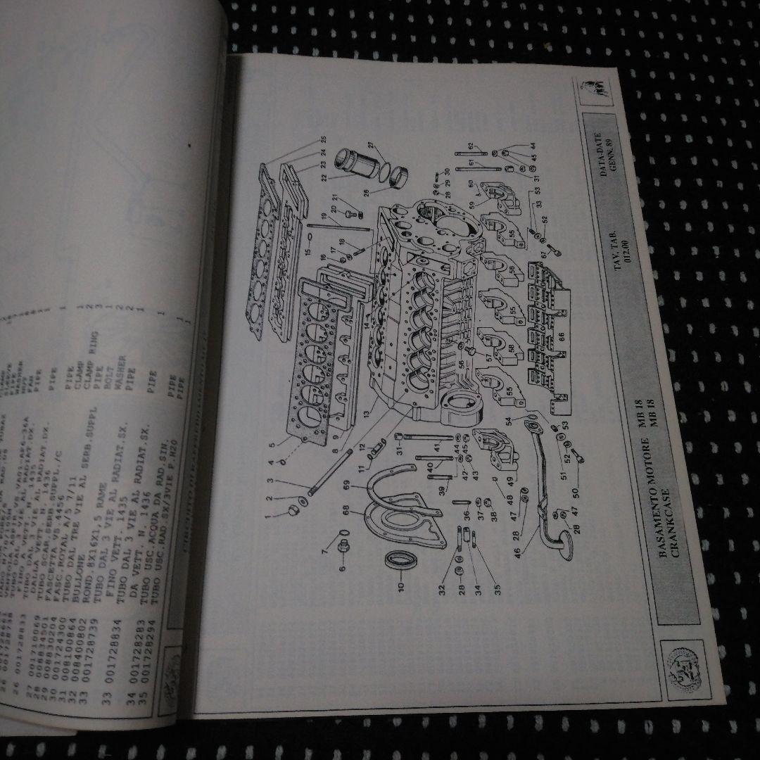 1989ランボルギーニカウンタックのパーツリスト！