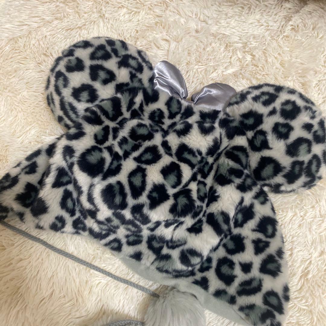 ディズニー　ファンキャップ　ミニー　グレー