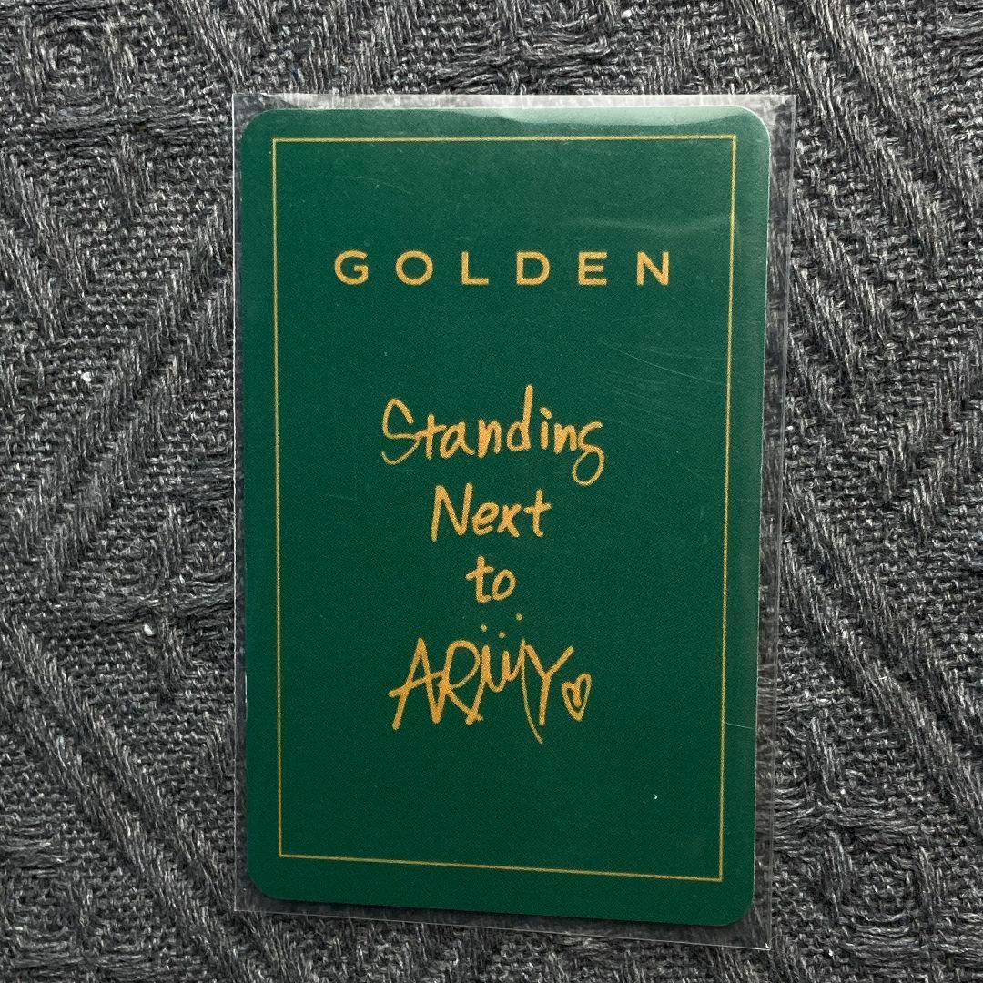 BTS 香水付属 GOLDEN MC 事前収録 ジョングク トレカ