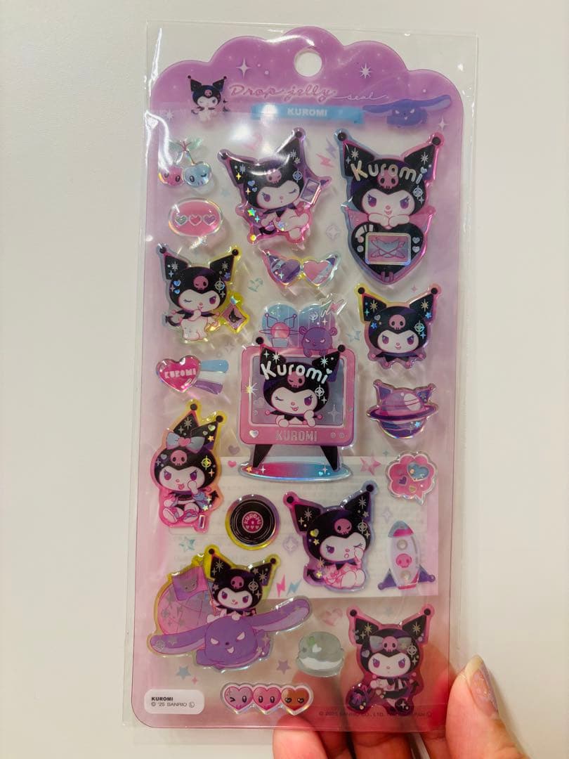 正規品 サンリオ キラキララインストーンシール ドロップジュエルシール ぷっくり