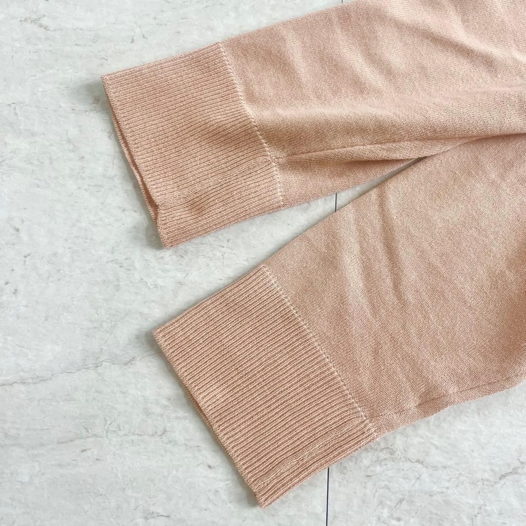 MUSE Deuxieme Classe カーディガン コットン ピンクベージュ