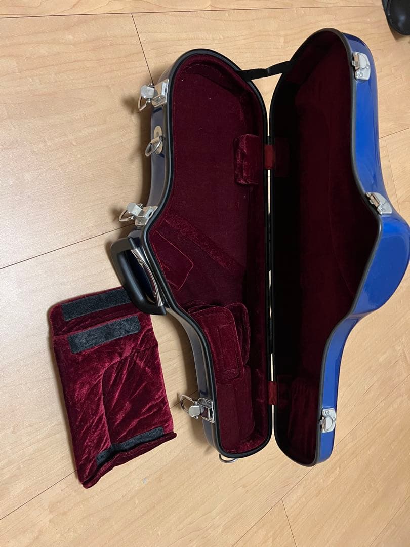 ニケ☆ アルトサックス ハードケース 青(譜面台付)