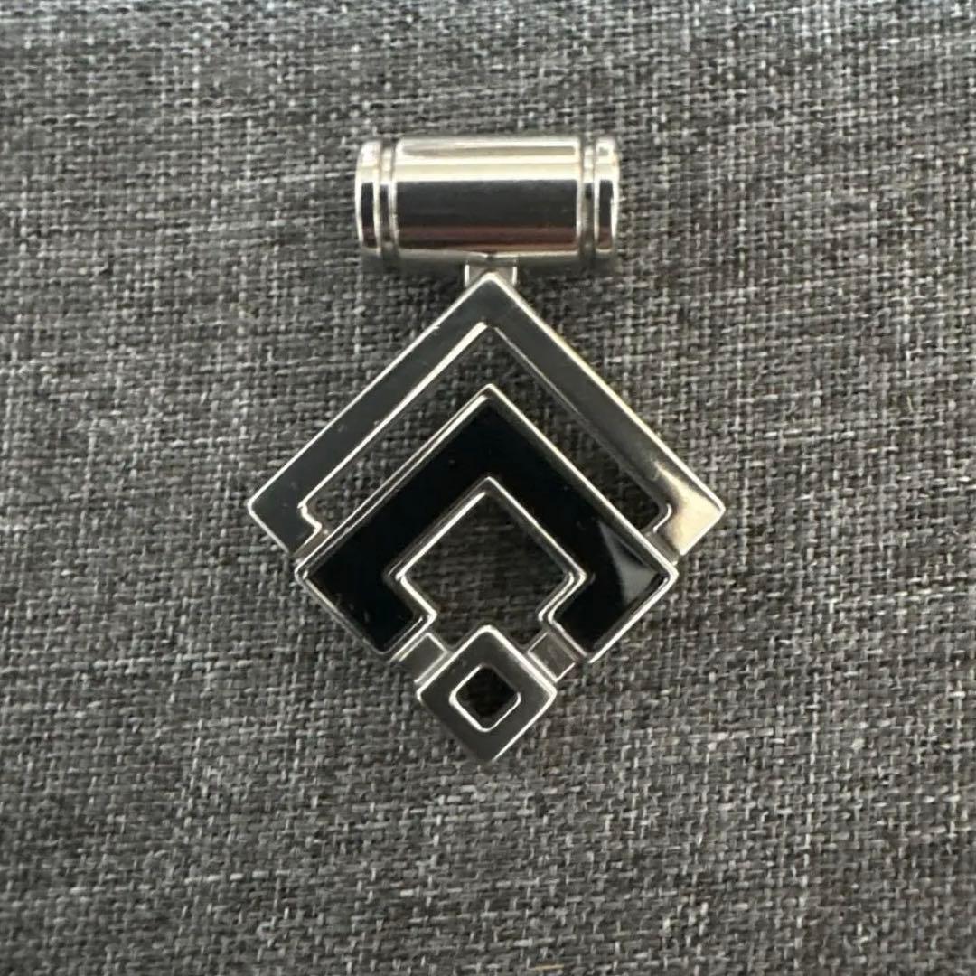 コラントッテ TAO ネックレスα ARAN シルバー×ブラック　トップのみ