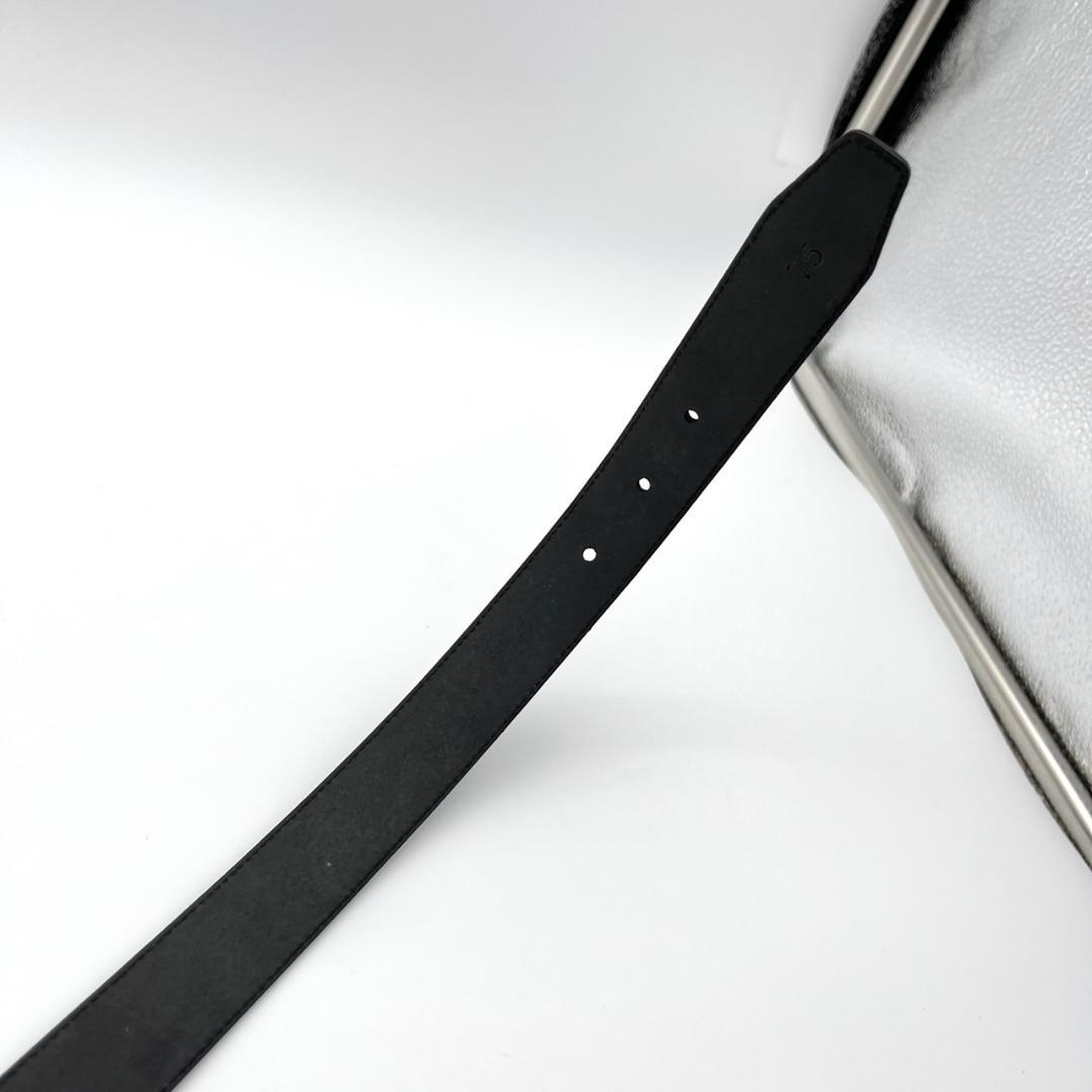 フェラガモ ベルト レディース ダブルガンチーニ レザー 本革 ブラック