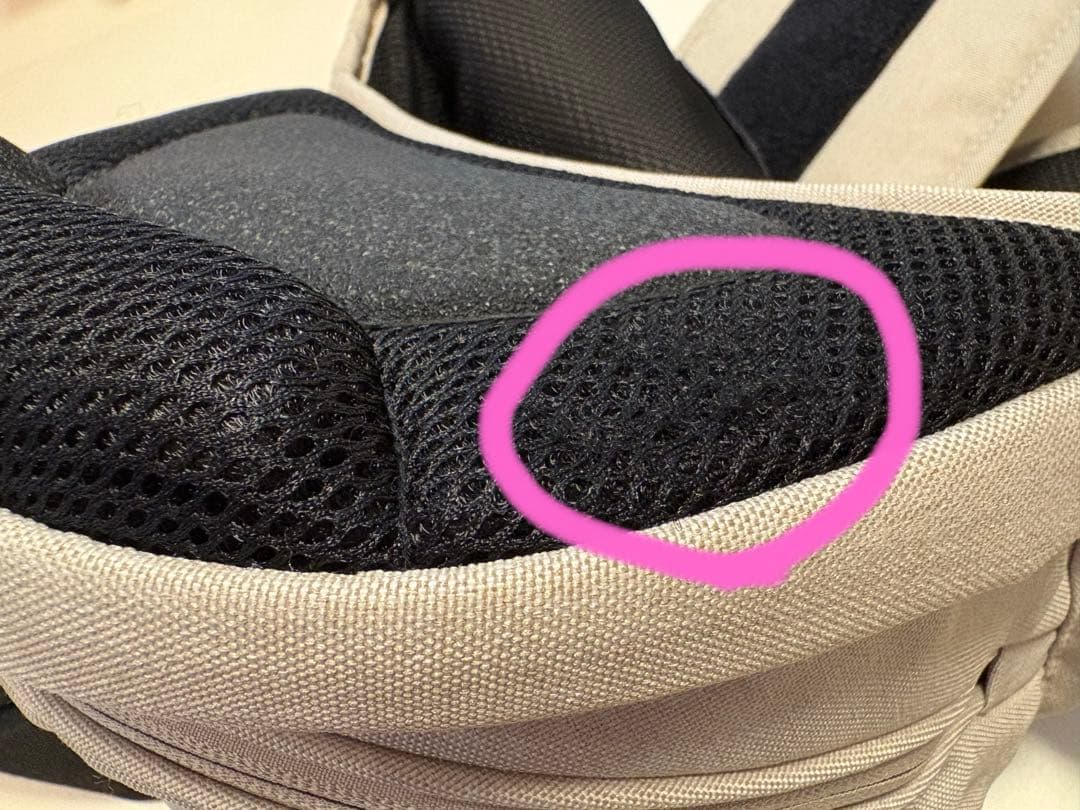 ポルバンアドバンス　ヒップシート（アイボリー）シングル ショルダーベルト付き