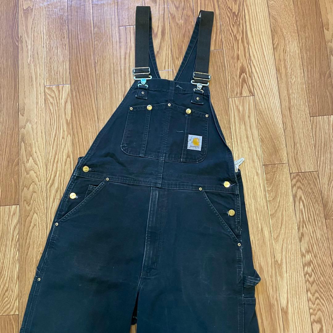 00s Carhartt カーハート ブラック オーバーオール W36