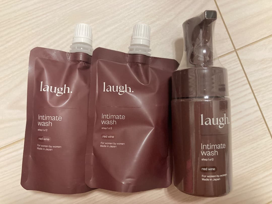 laugh. Intimate wash レッドワイン 100ml 3点セット