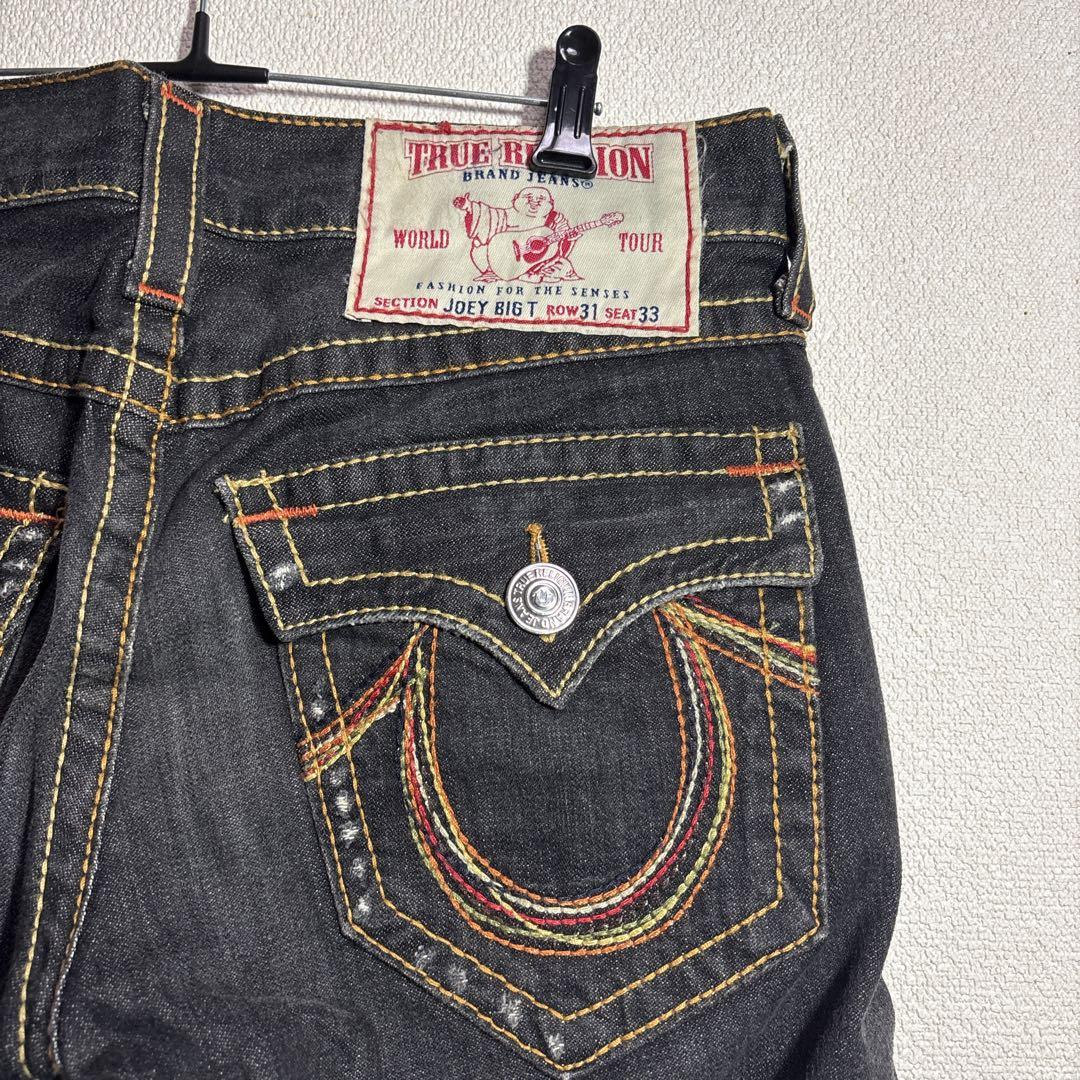ツゥルーレジジョン　ブラックデニム　ブーツカット