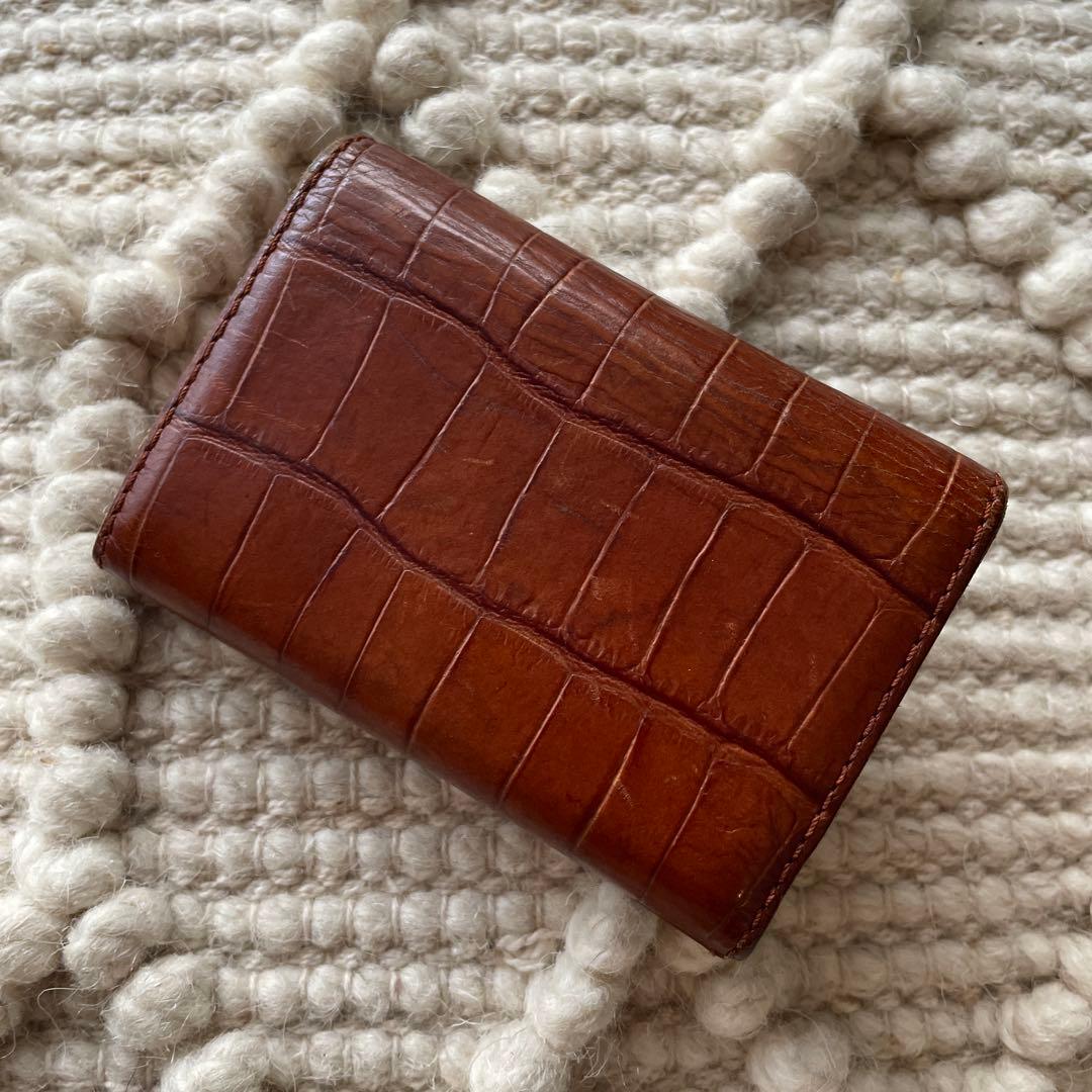 ✴︎SALE✴︎【Felisi】フェリージ カードケース 型押しクロコダイル